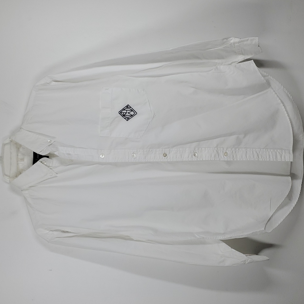 Ralph Lauren White Oxford Button Down Shirt Classic Fit Preppy